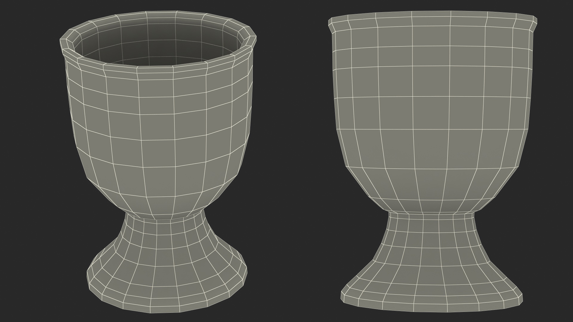 3D Egg Cup Porcelain White model