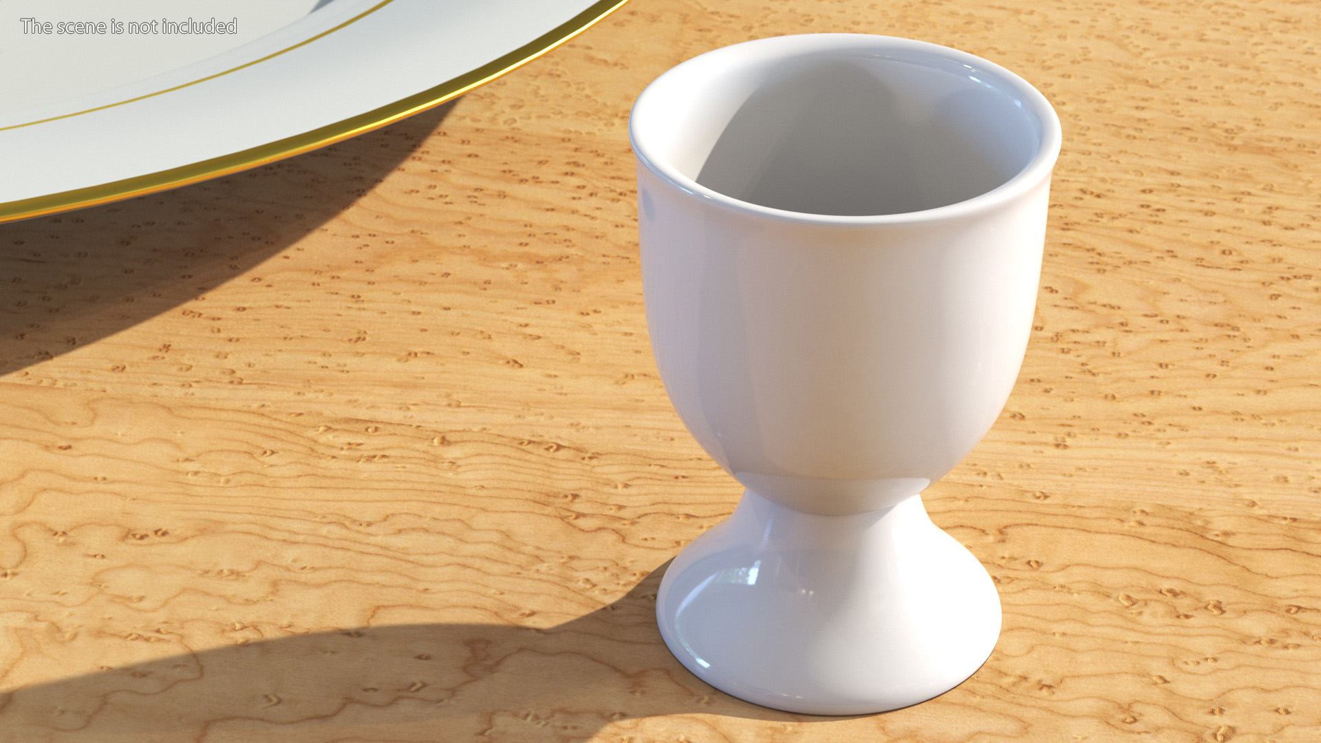 3D Egg Cup Porcelain White model