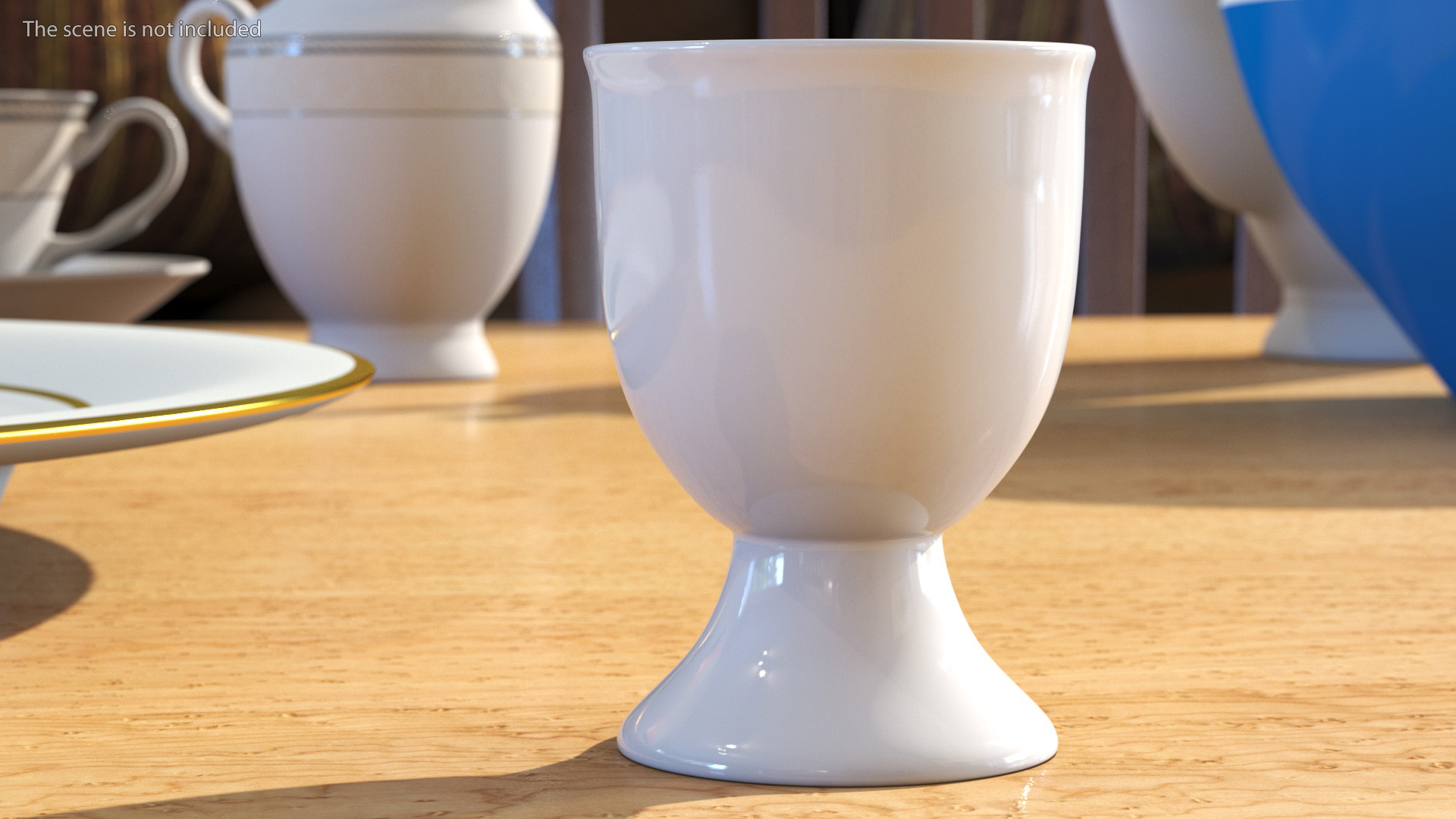 3D Egg Cup Porcelain White model