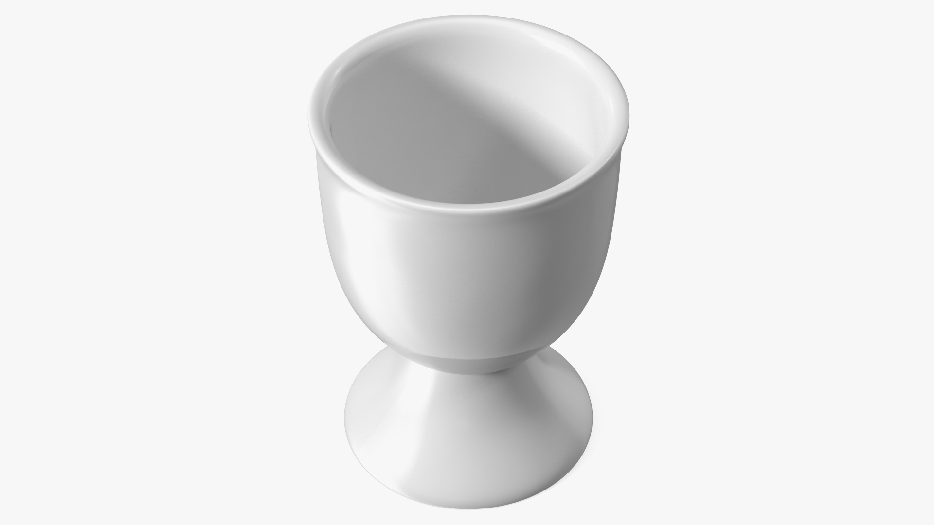 3D Egg Cup Porcelain White model