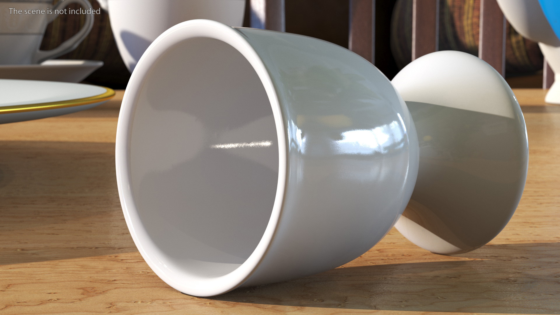 3D Egg Cup Porcelain White model