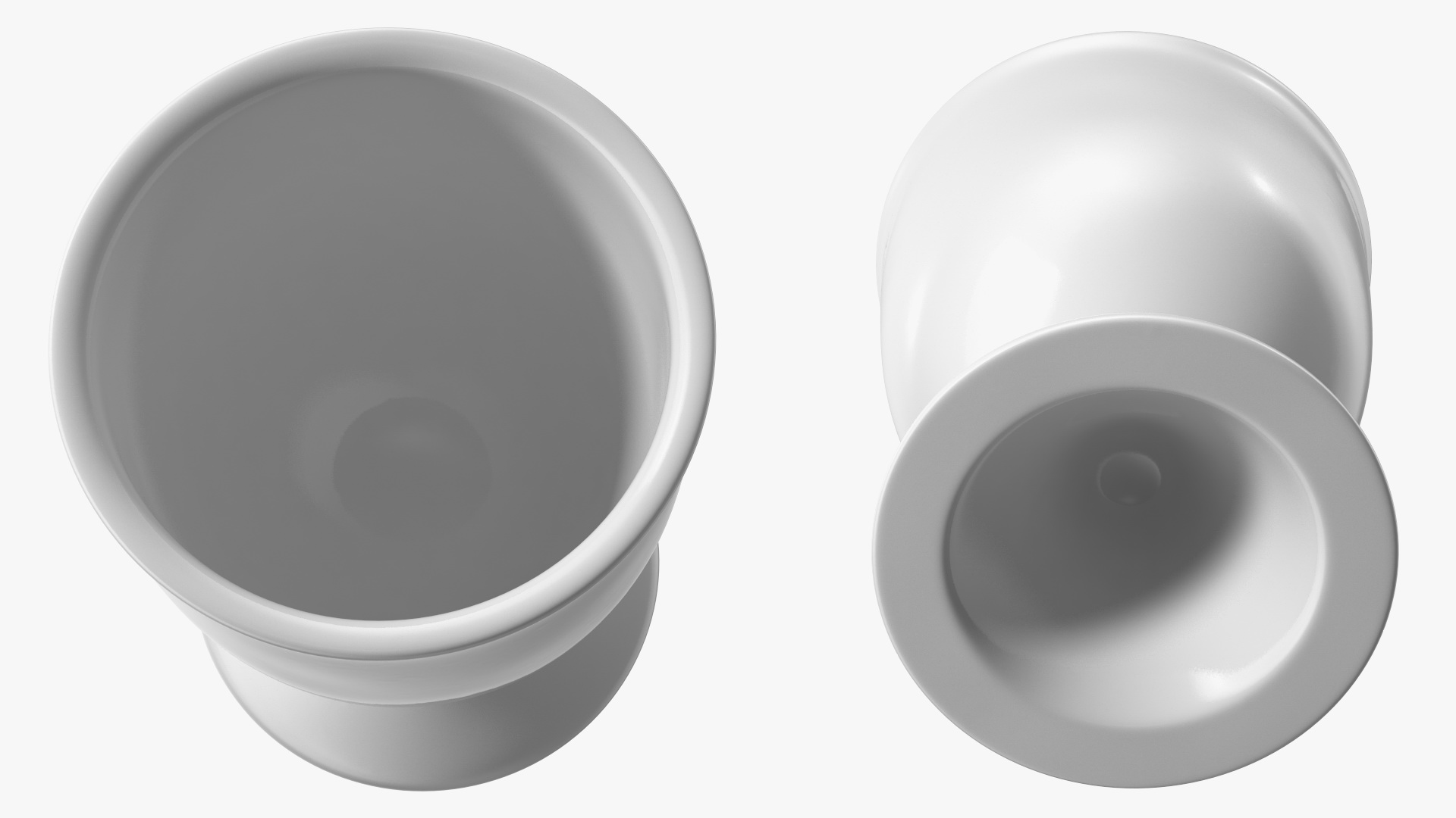 3D Egg Cup Porcelain White model