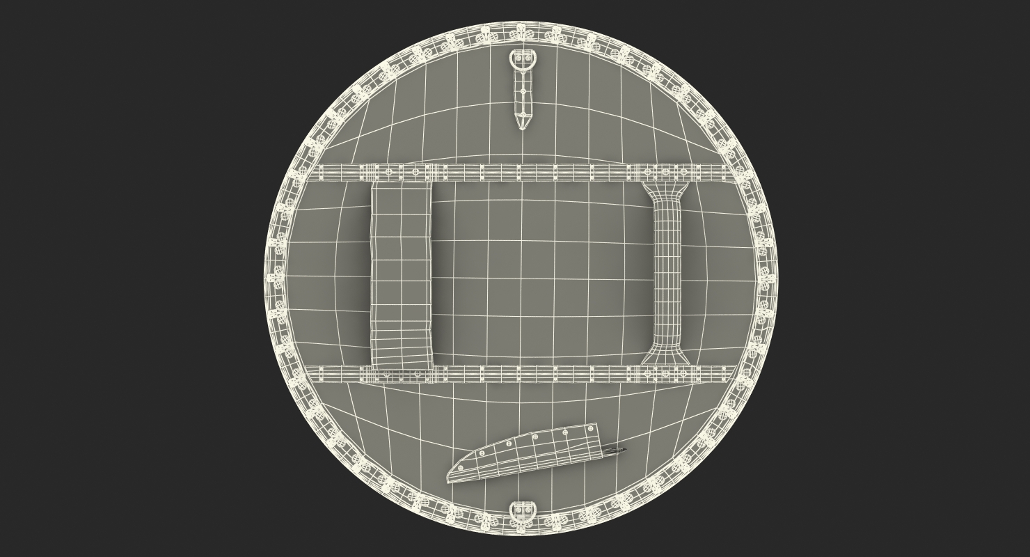 3D Scottish Targe Shield