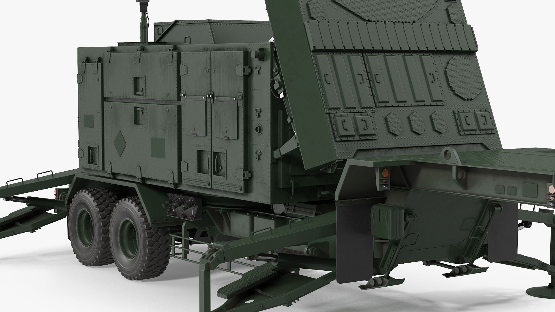 3D Patriot Radar AN MPQ53 Green model