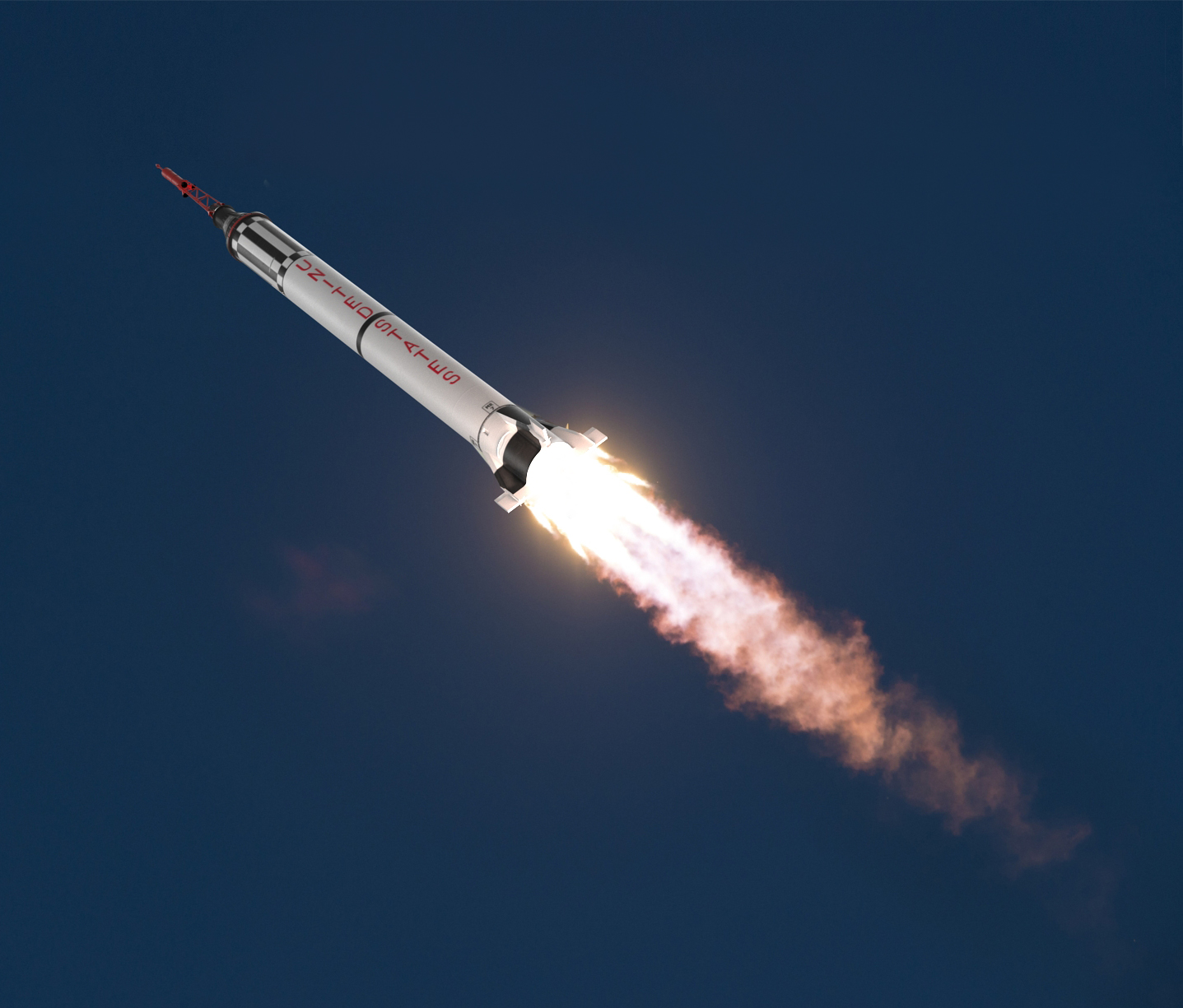 3D model Rocket Mercury Redstone 3