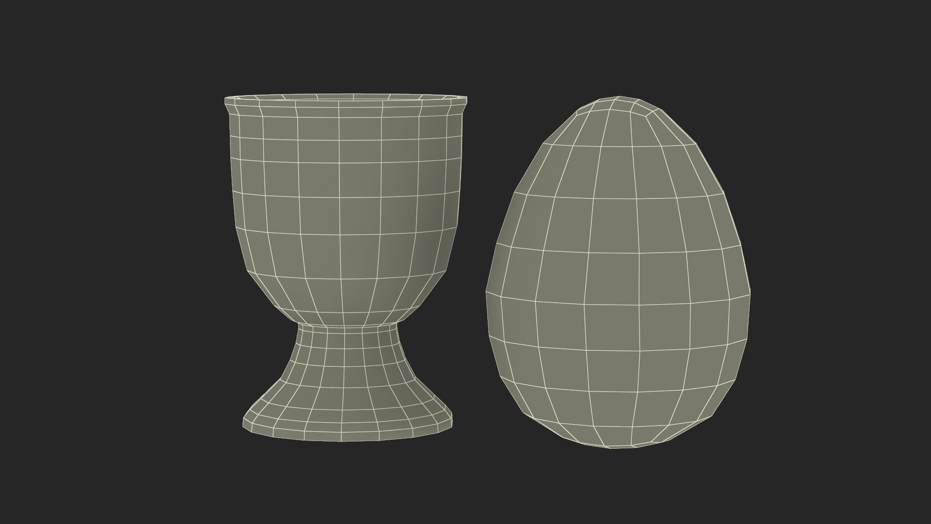 3D Smiling Egg in Cup model