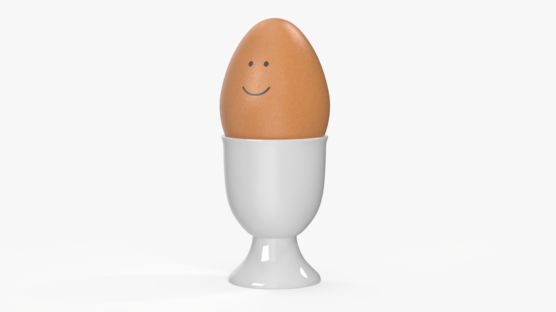 3D Smiling Egg in Cup model