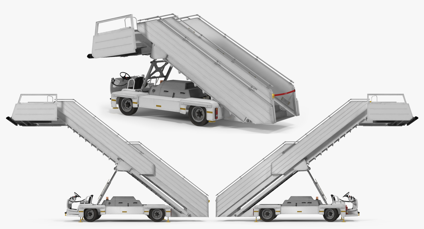 Passenger Steps TLD ABS 580 Rigged 3D model