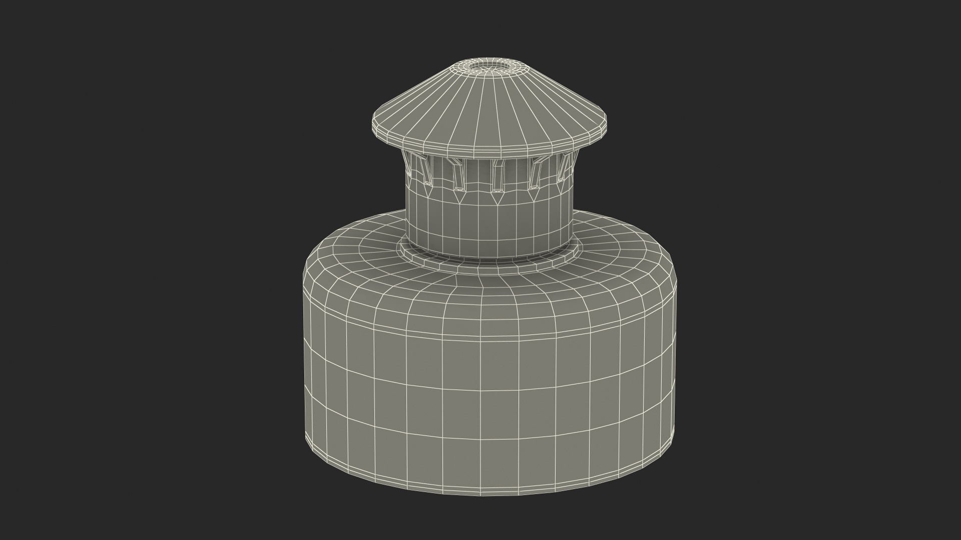 3D Push Pull Cap model