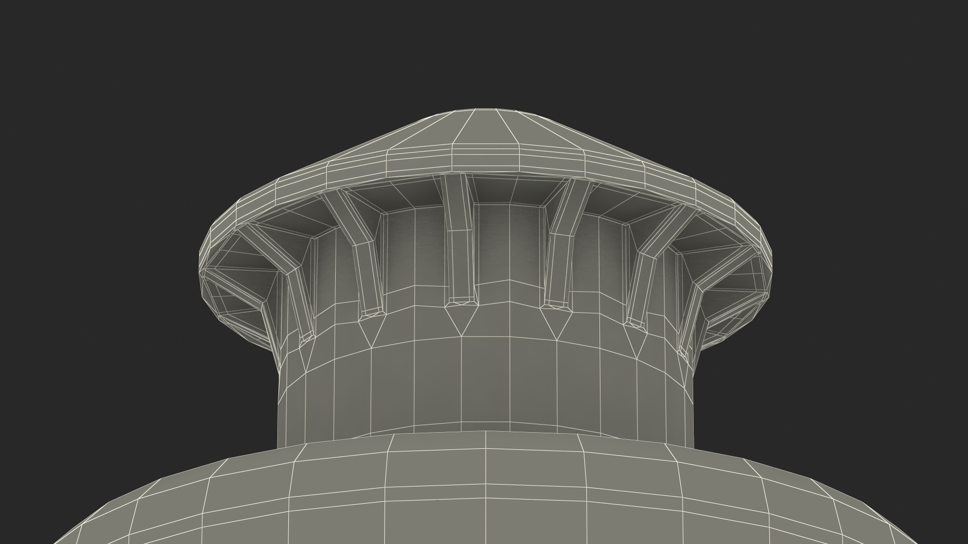 3D Push Pull Cap model