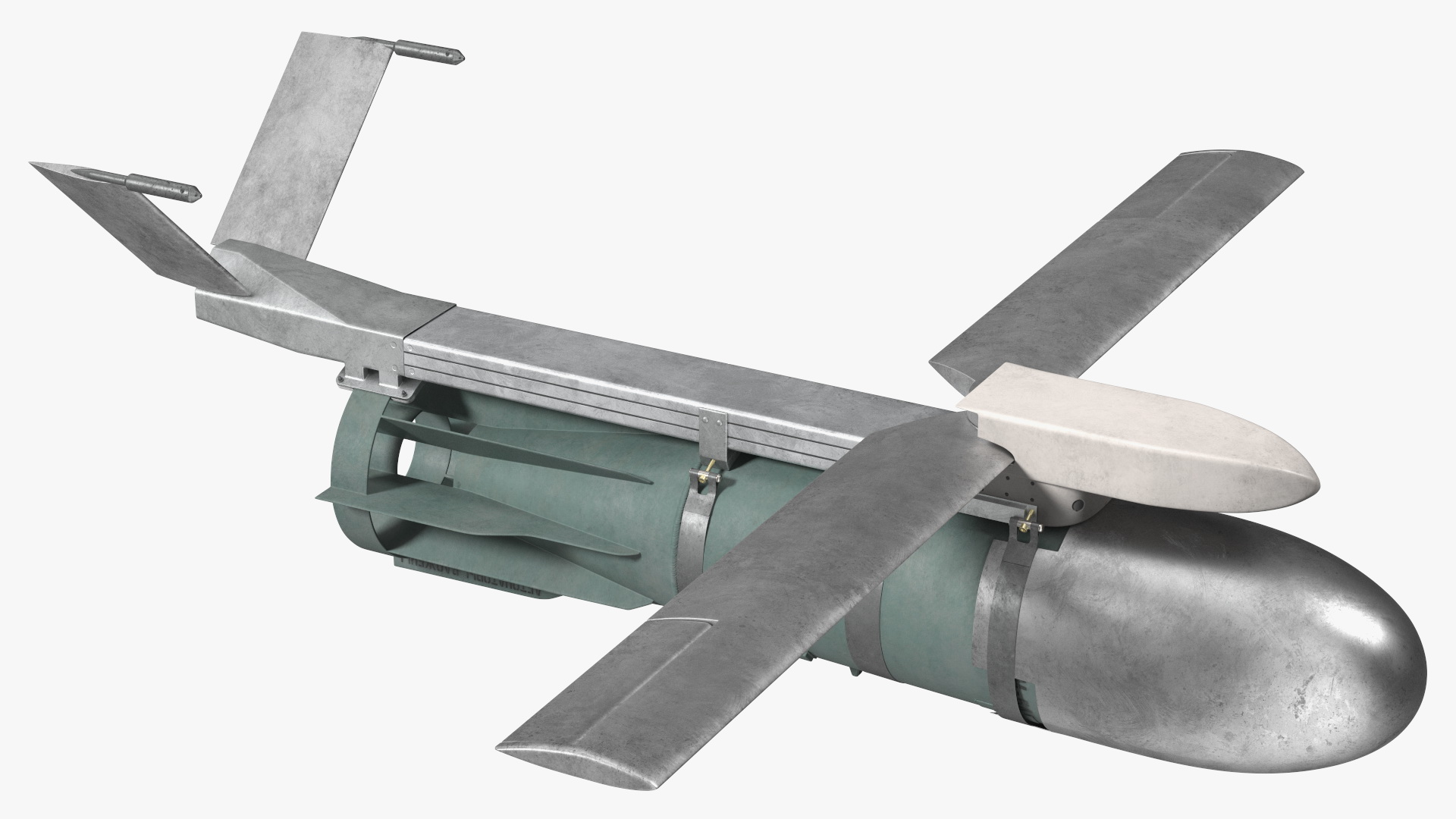 3D model Russian FAB 1500 Air Bomb with UMPK