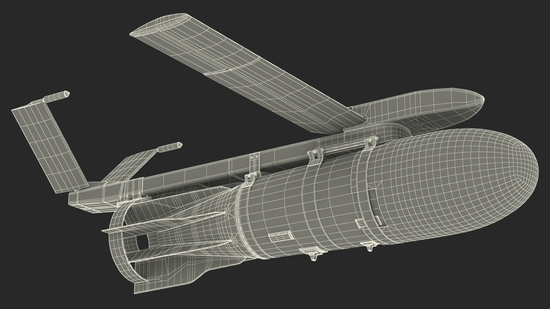 3D model Russian FAB 1500 Air Bomb with UMPK