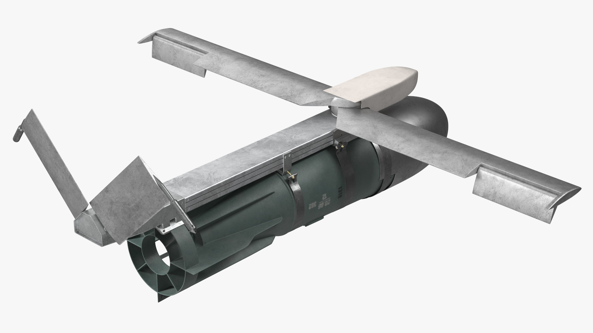 3D model Russian FAB 1500 Air Bomb with UMPK