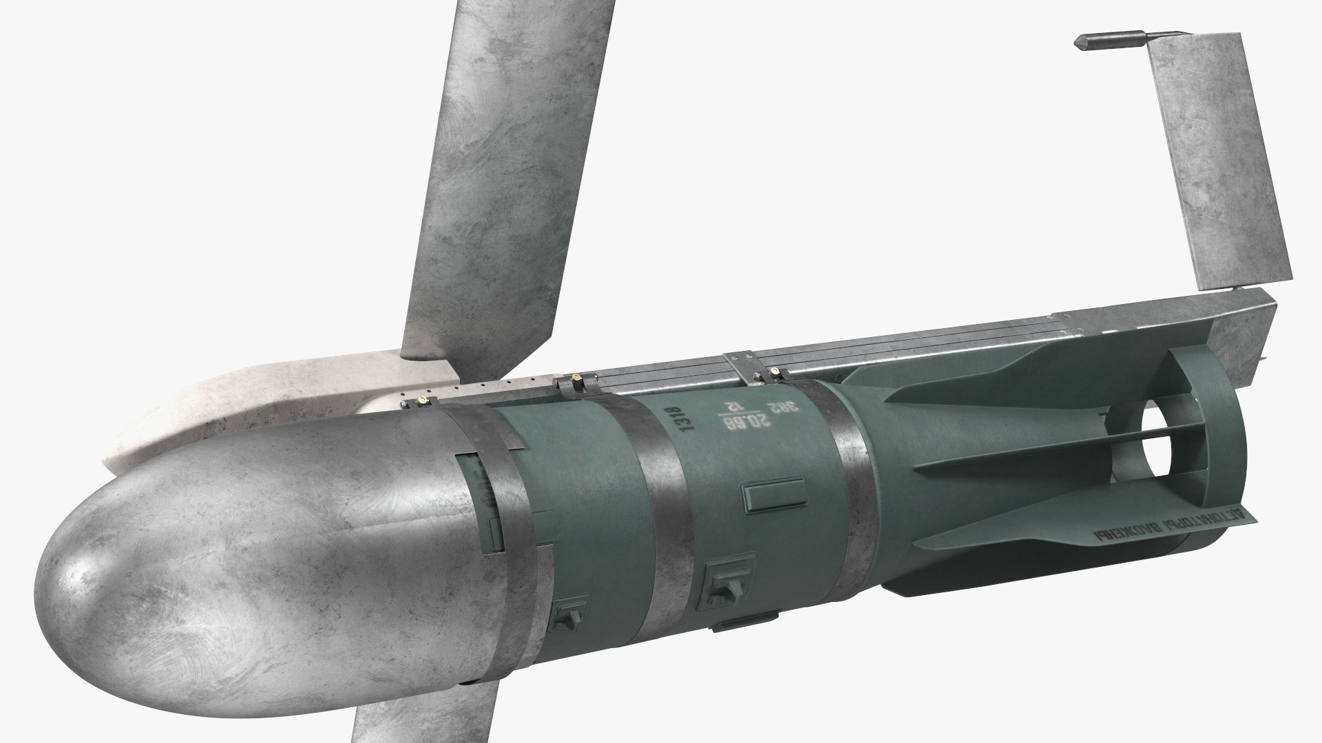 3D model Russian FAB 1500 Air Bomb with UMPK