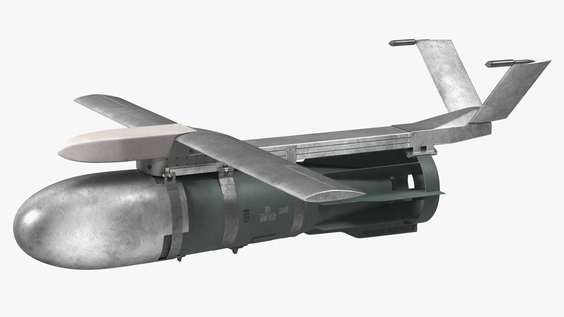 3D model Russian FAB 1500 Air Bomb with UMPK