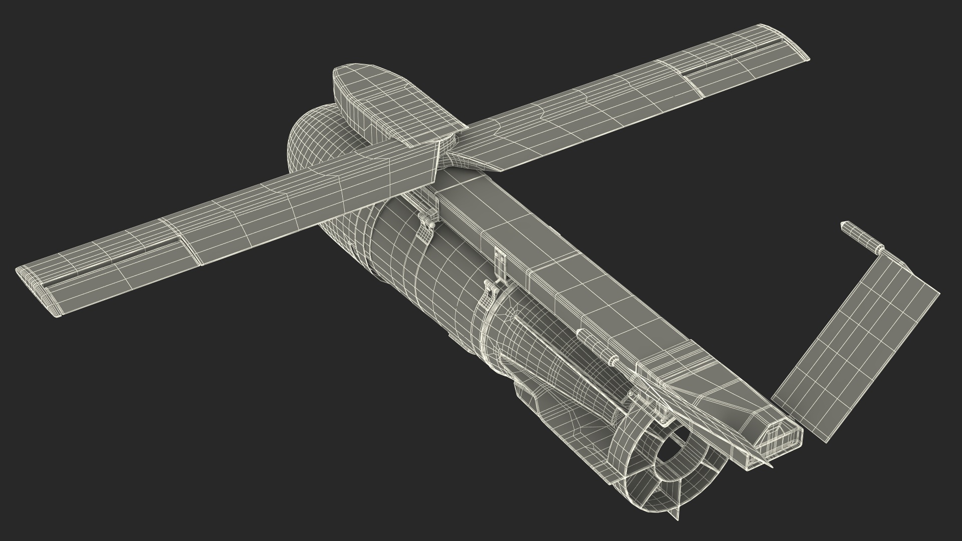 3D model Russian FAB 1500 Air Bomb with UMPK