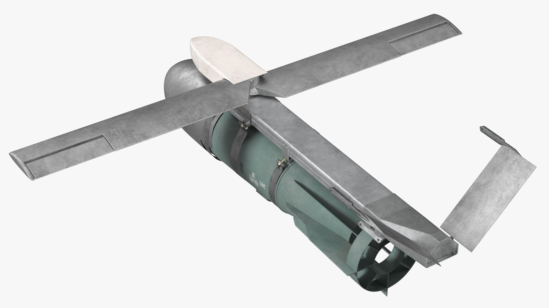 3D model Russian FAB 1500 Air Bomb with UMPK