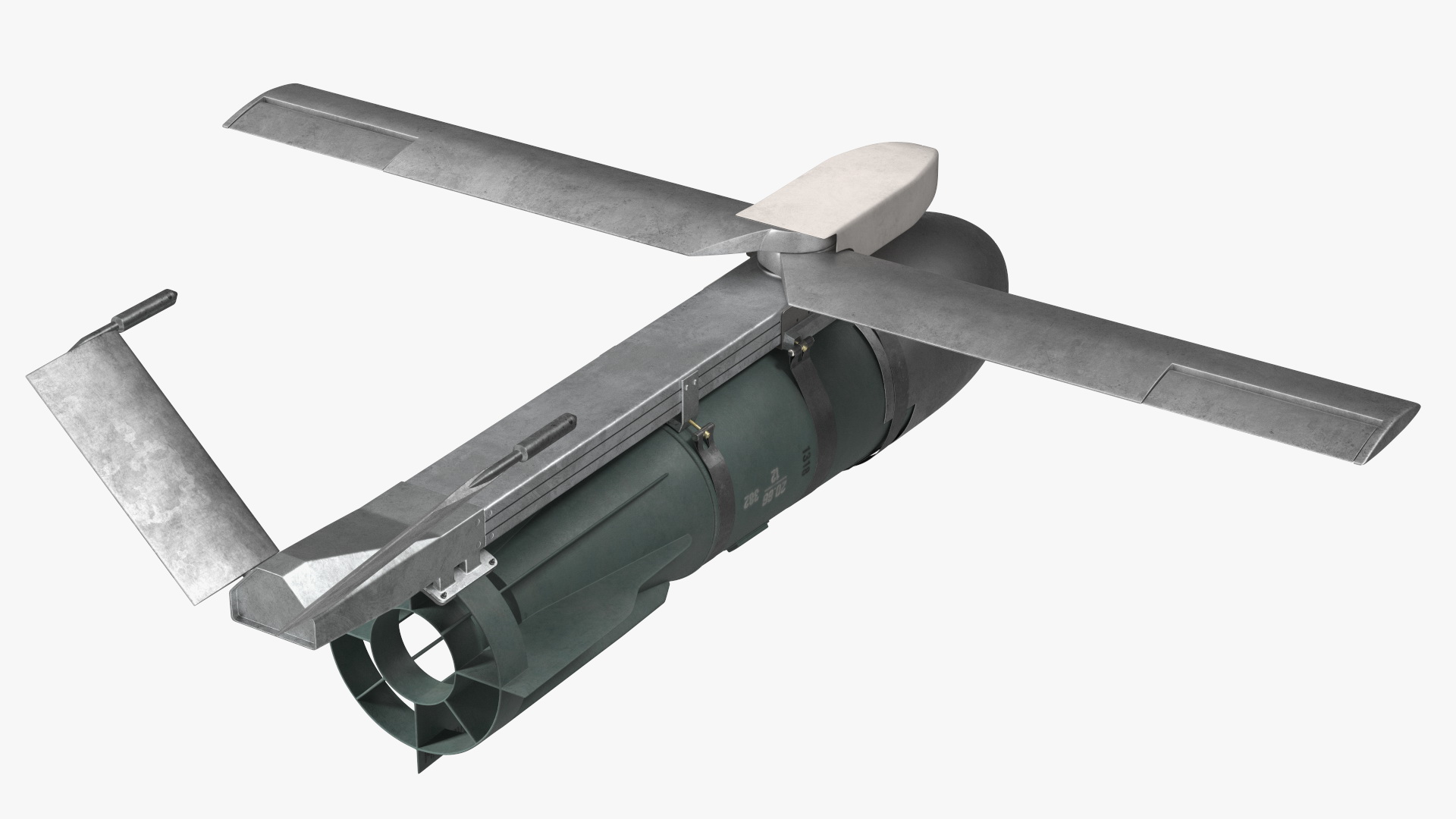 3D model Russian FAB 1500 Air Bomb with UMPK