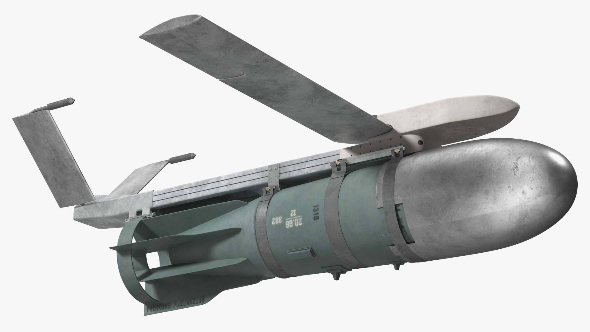 3D model Russian FAB 1500 Air Bomb with UMPK