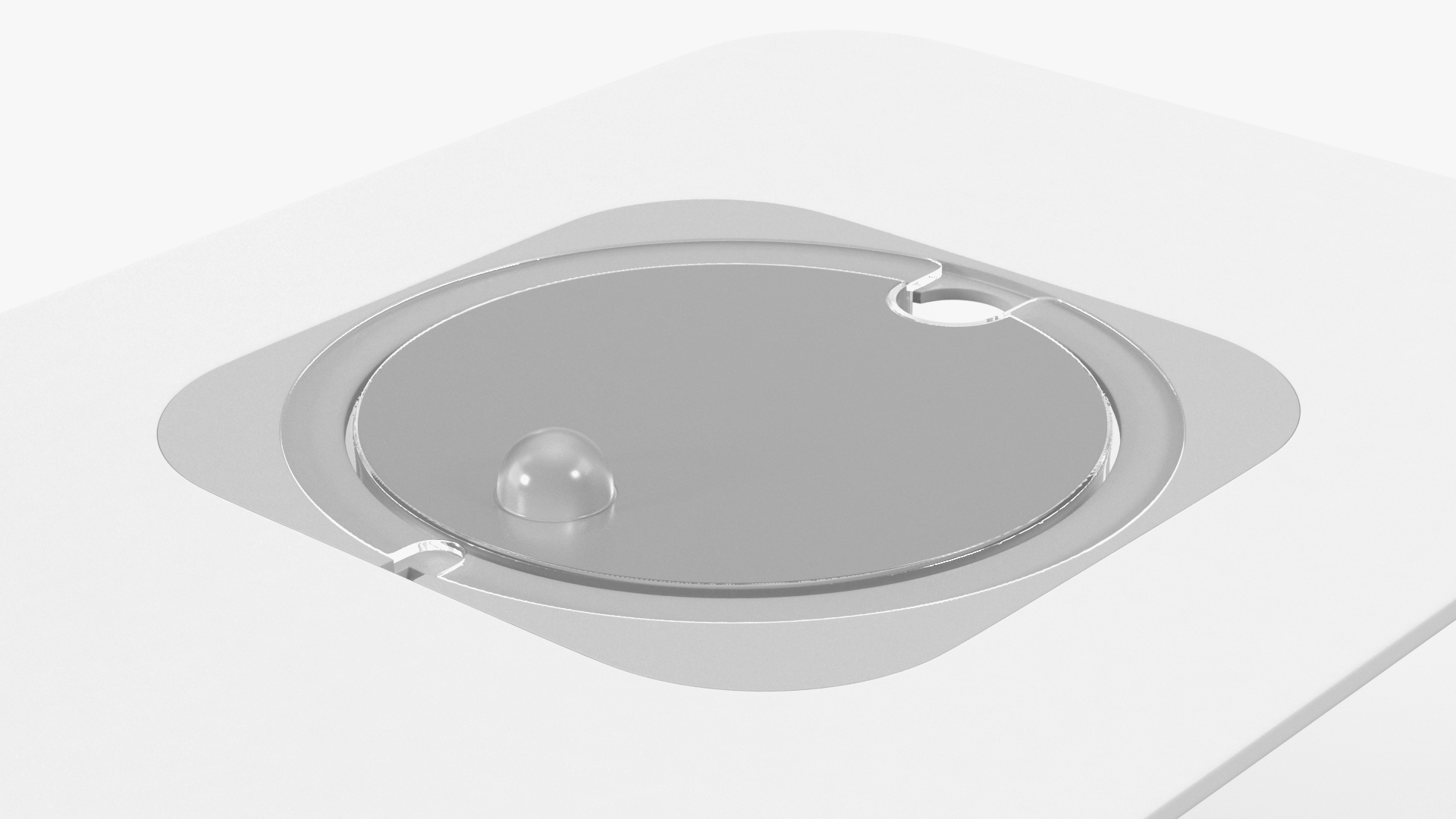 Empty Rectangular White Aquarium 3D