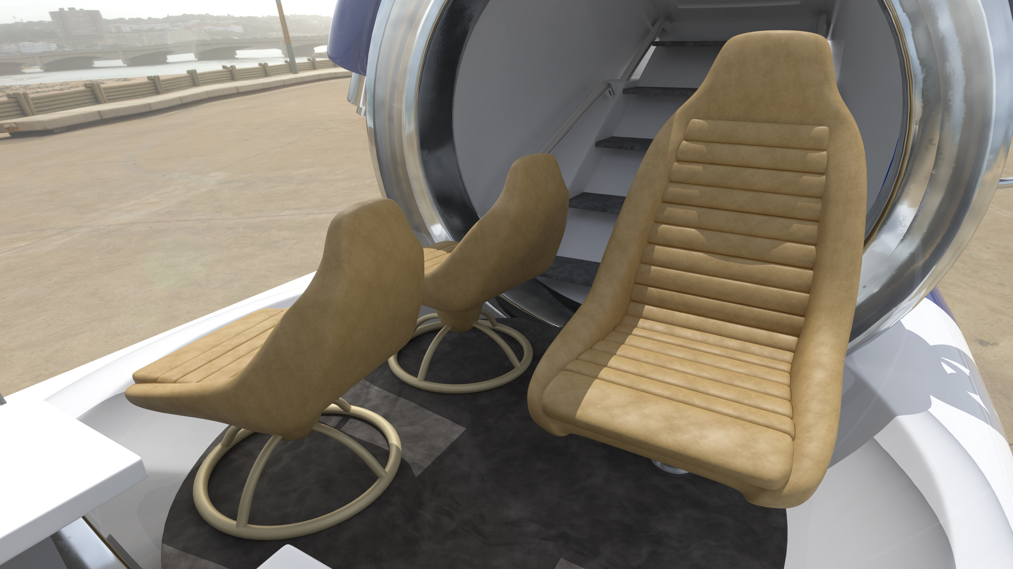 3D AURORA 6 Luxury Private Submarine model