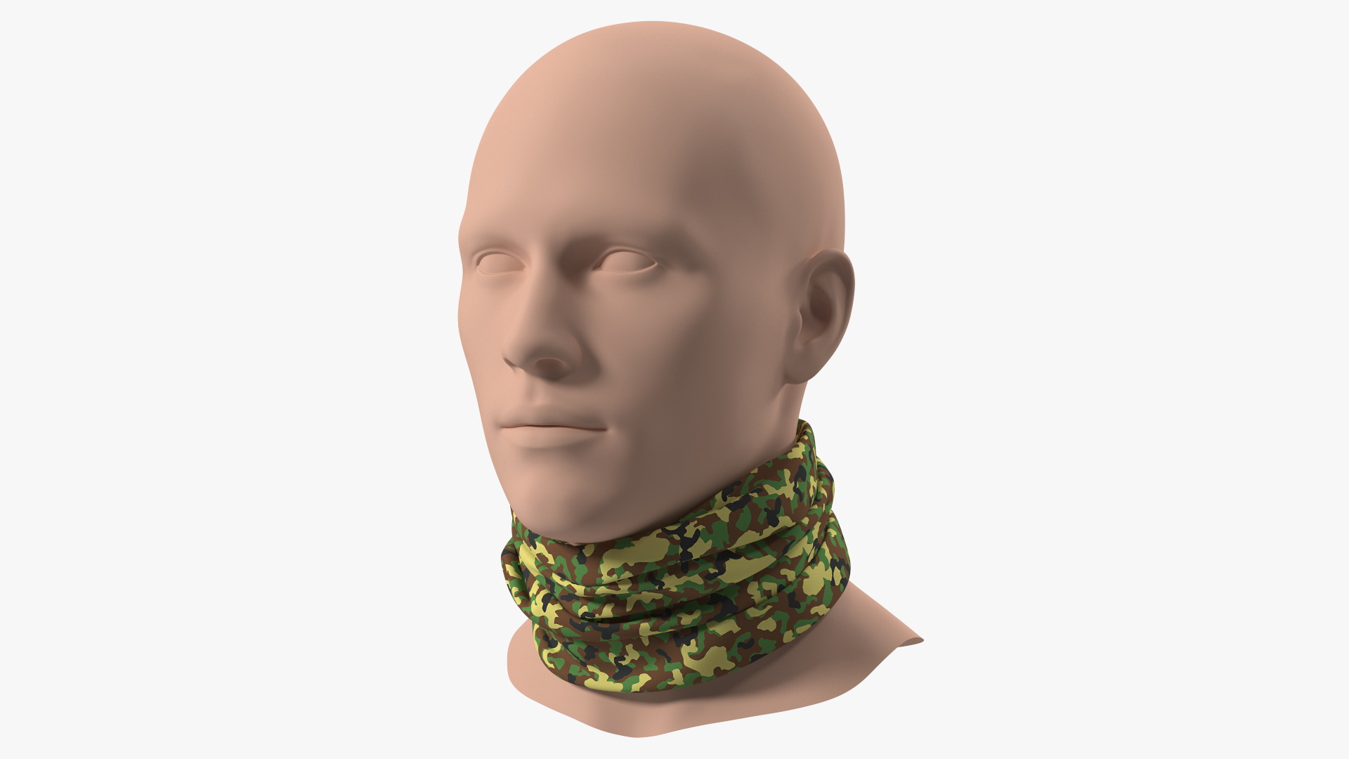 Multi Functional Neck Gaiter Camouflage 3D model