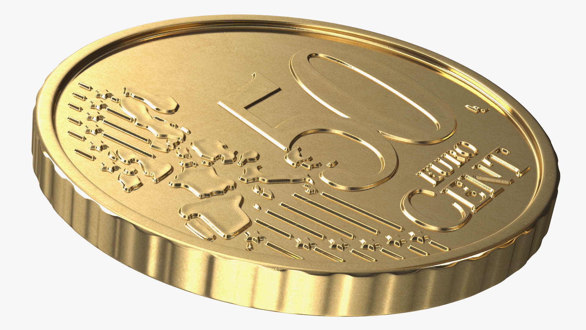 3D Stacked Coins with Letter Cubes