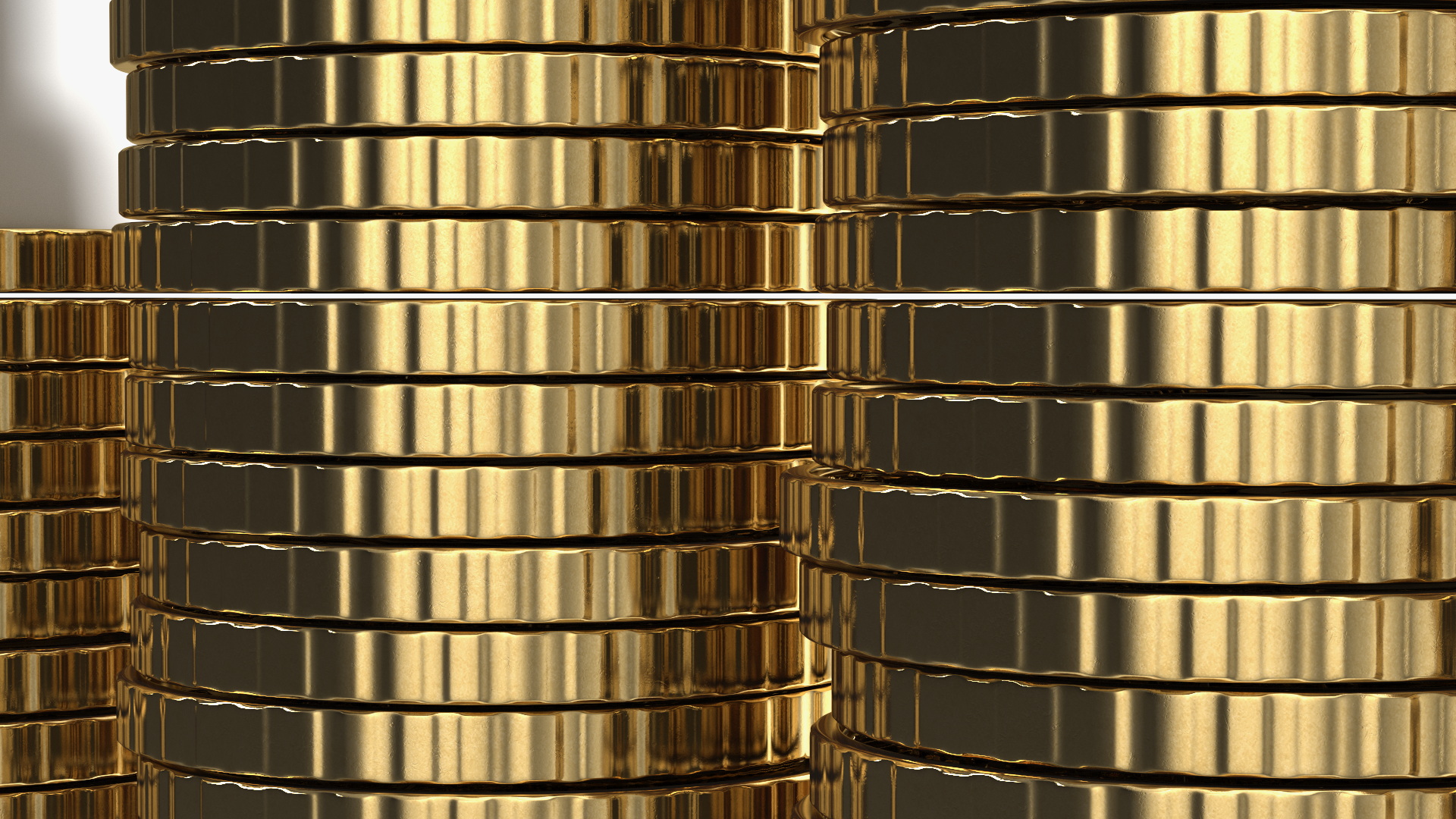 3D Stacked Coins with Letter Cubes