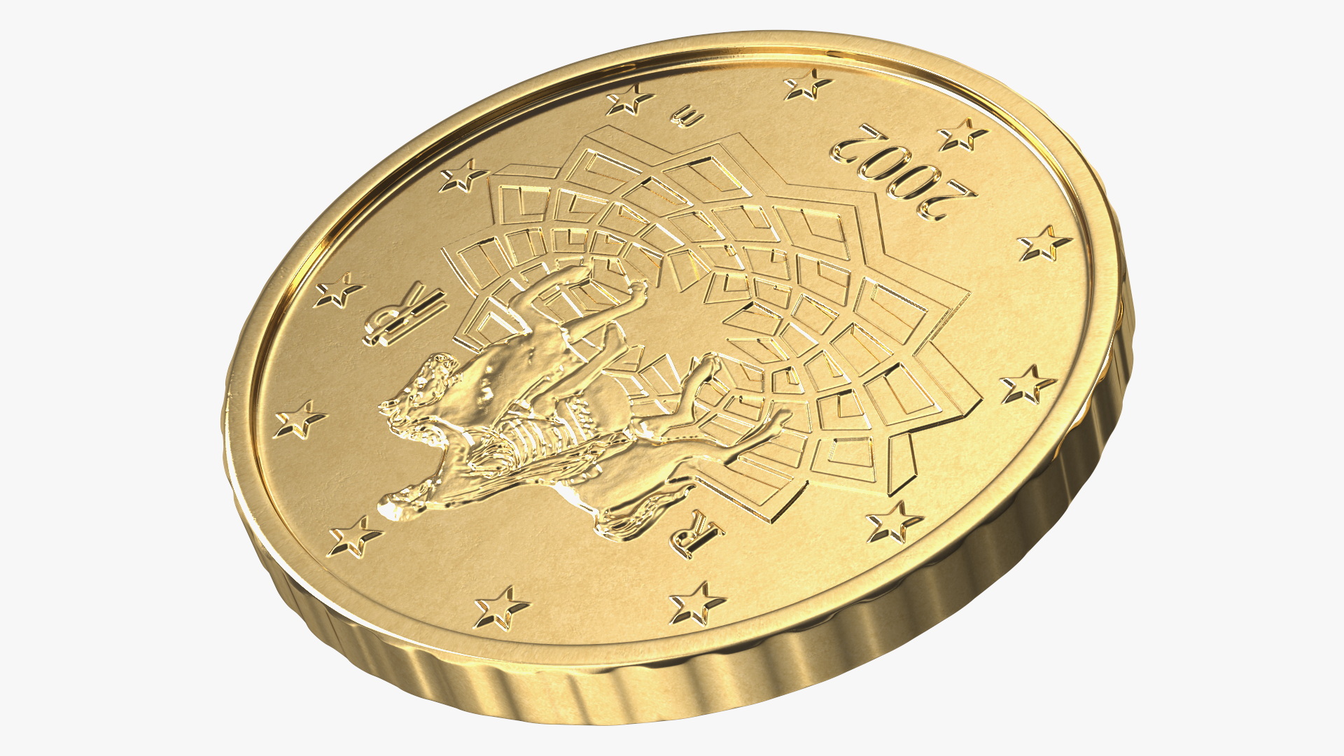 3D Stacked Coins with Letter Cubes