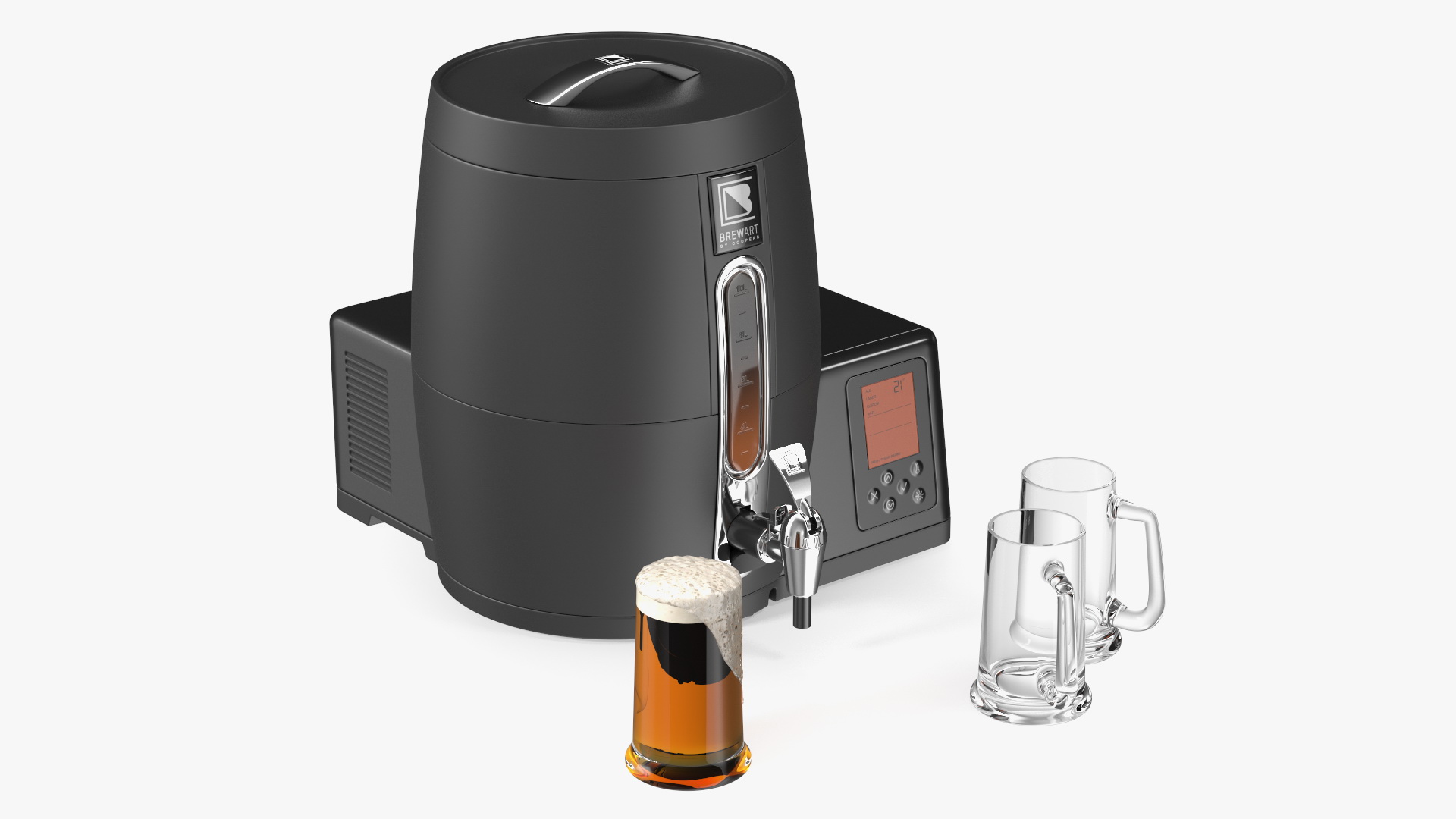 3D Home Beer Brewing Machine Brewart with Mugs model