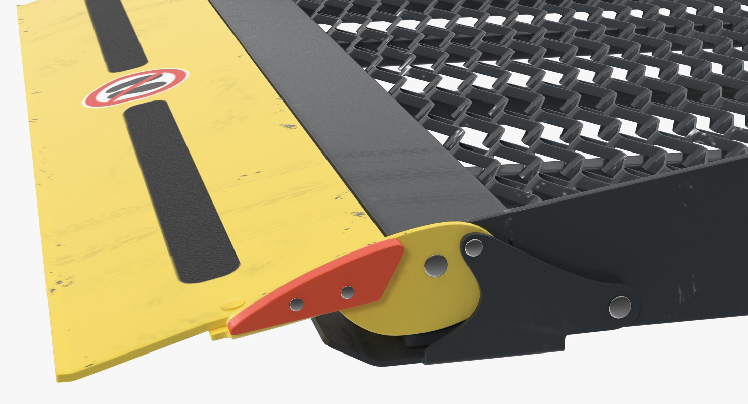 3D Metal Ramp for Support Wheelchair model