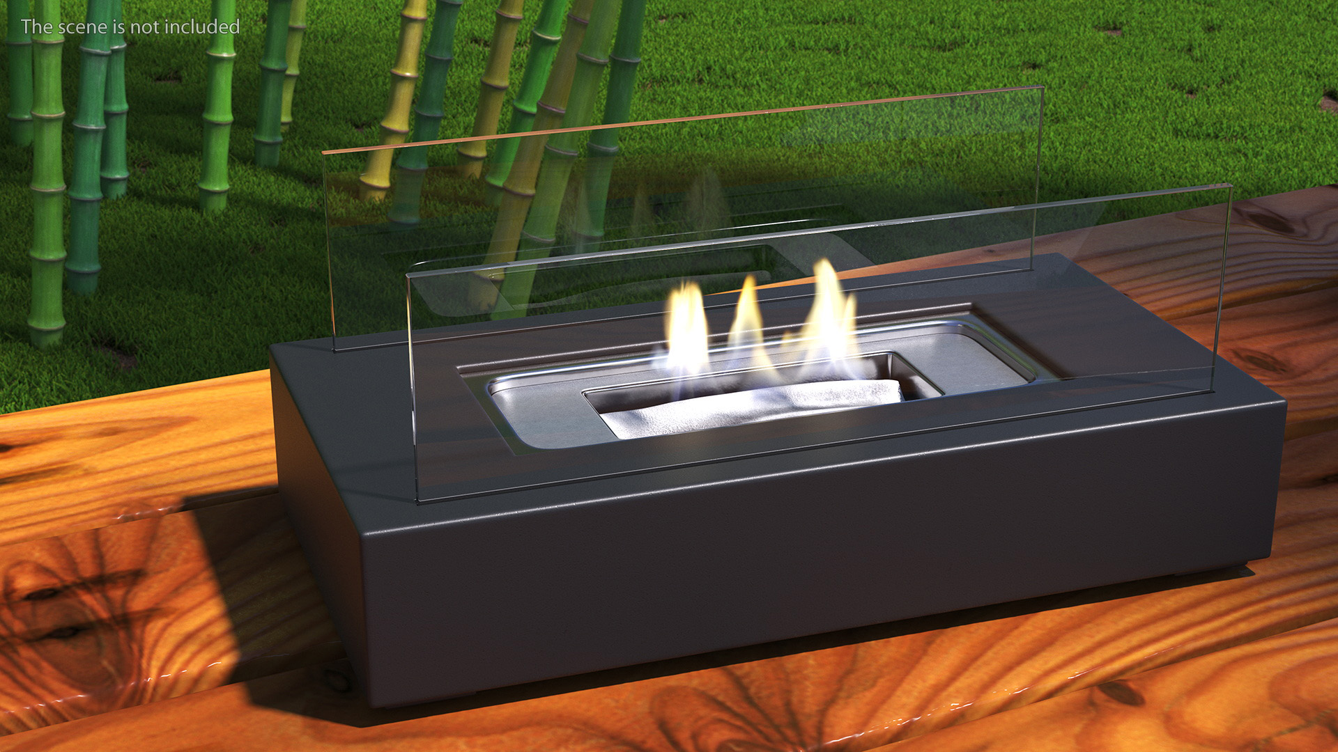 3D Black Bioethanol Burner model