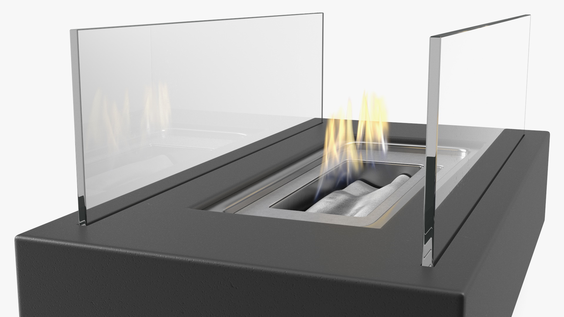 3D Black Bioethanol Burner model
