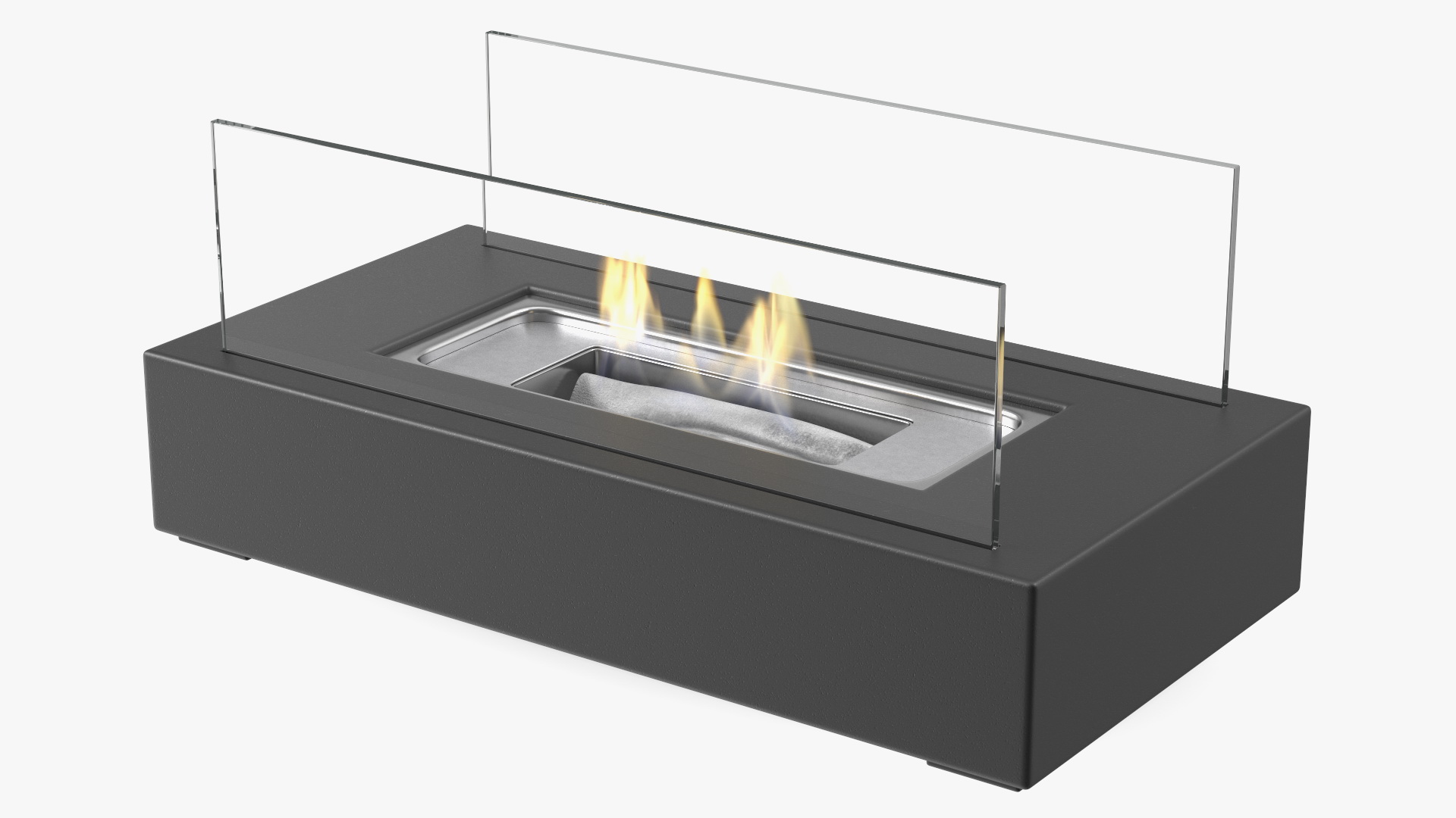 3D Black Bioethanol Burner model