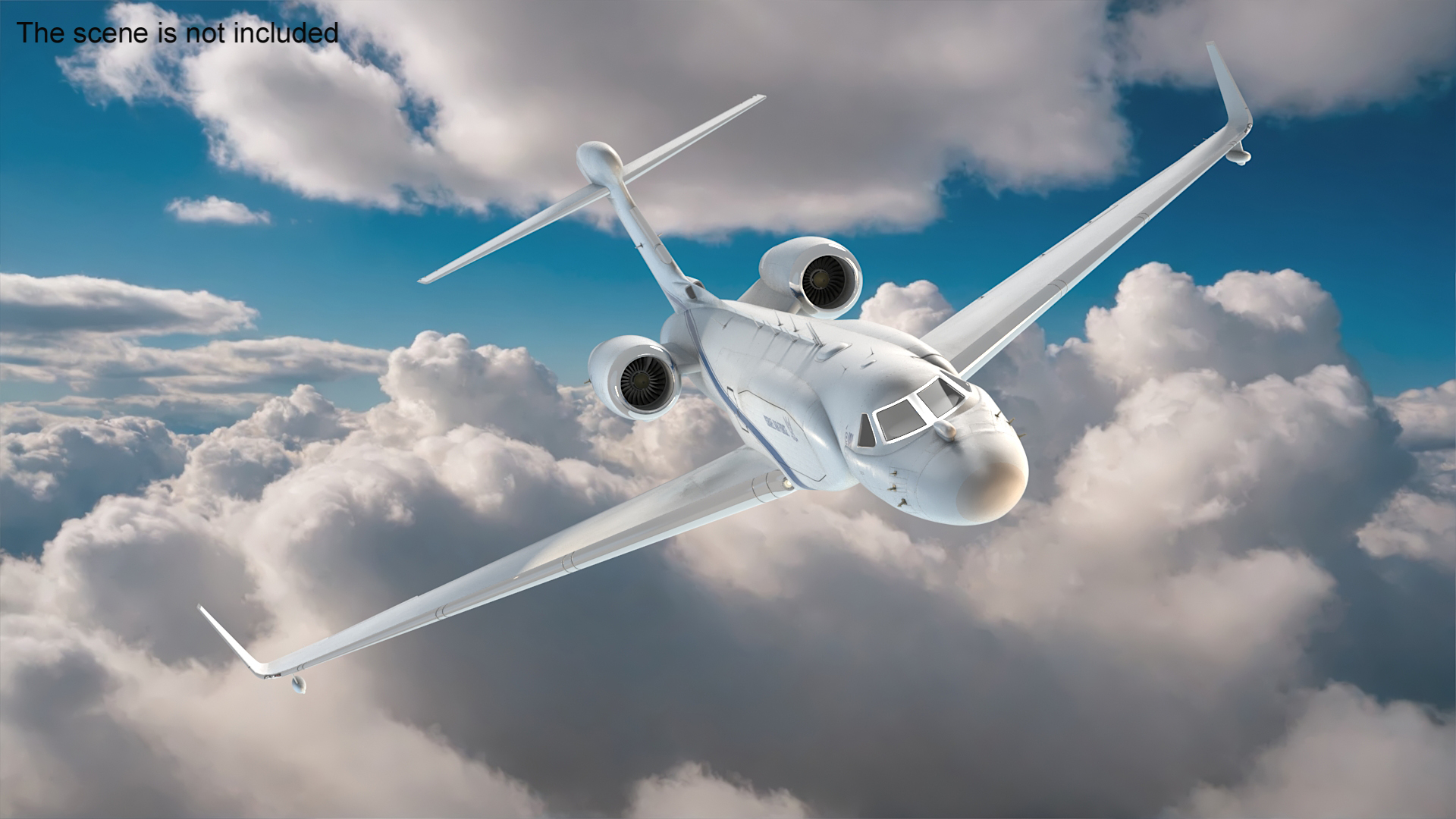 Electronic Surveillance Aircraft in Flight 3D