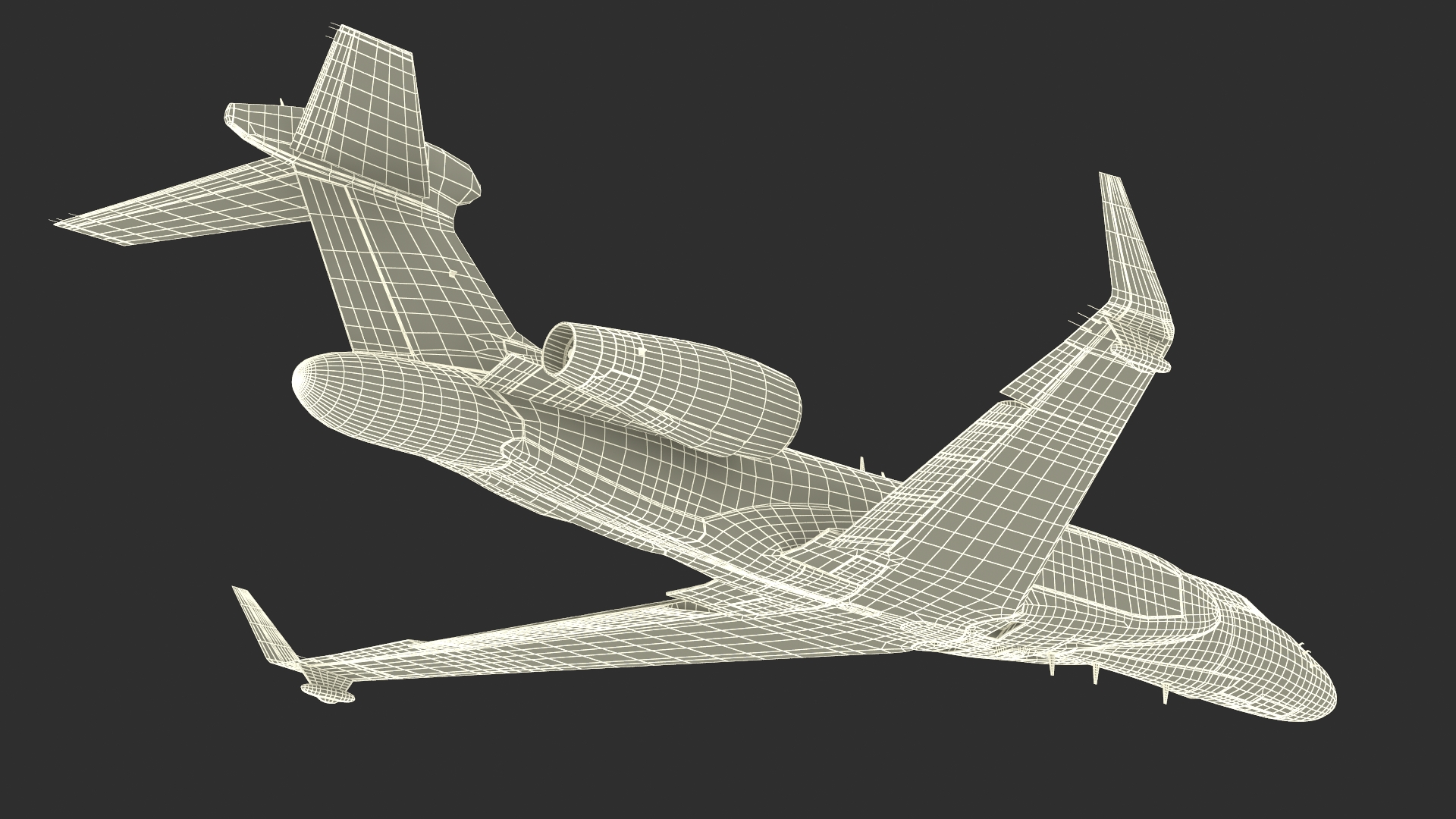 Electronic Surveillance Aircraft in Flight 3D
