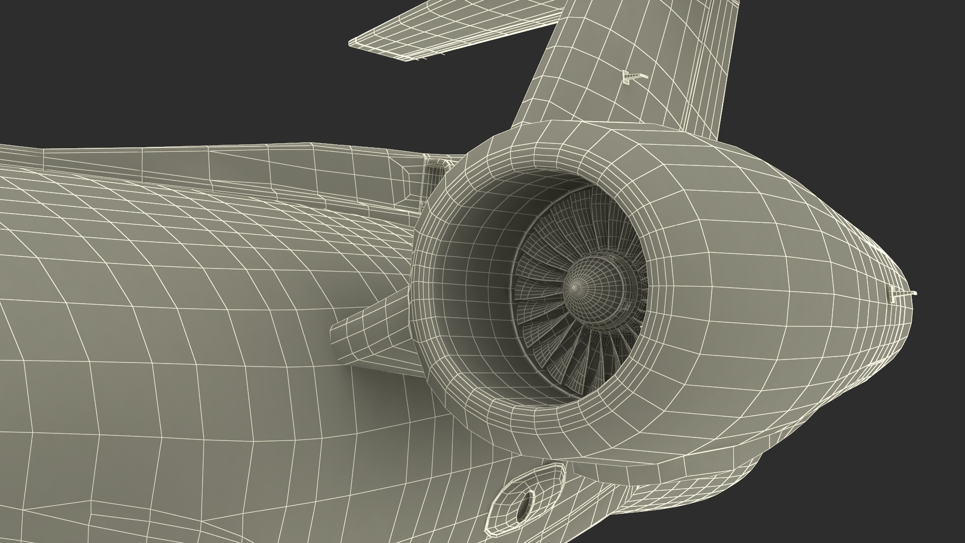 Electronic Surveillance Aircraft in Flight 3D