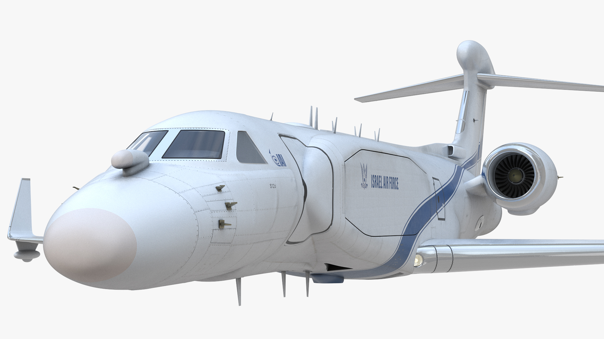 Electronic Surveillance Aircraft in Flight 3D