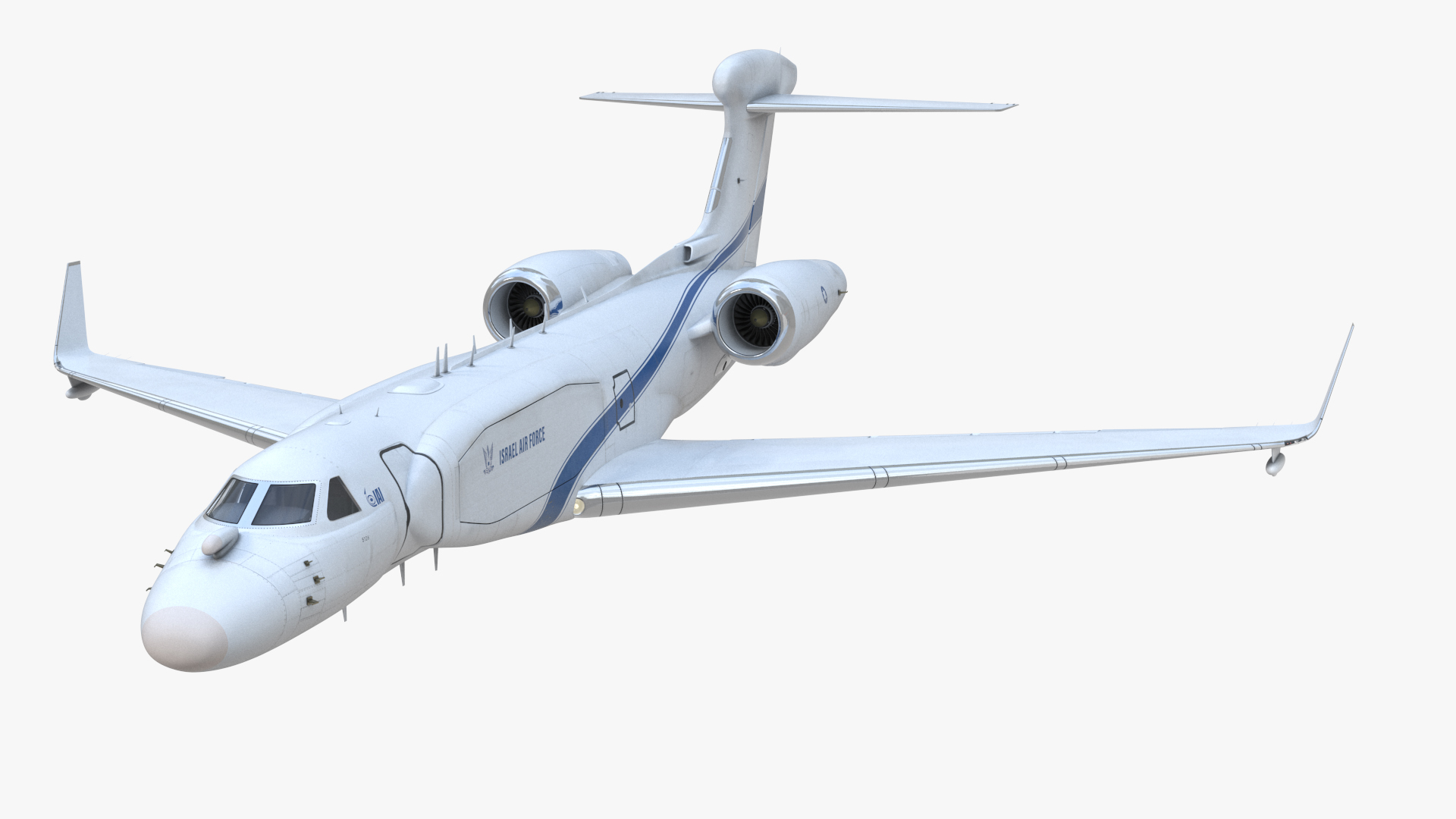 Electronic Surveillance Aircraft in Flight 3D