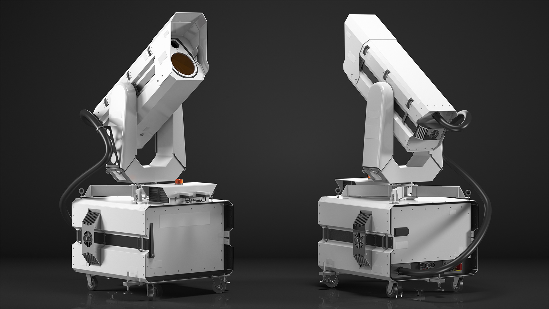 Airport Ceilometer LIDAR Scanner Rigged 3D model