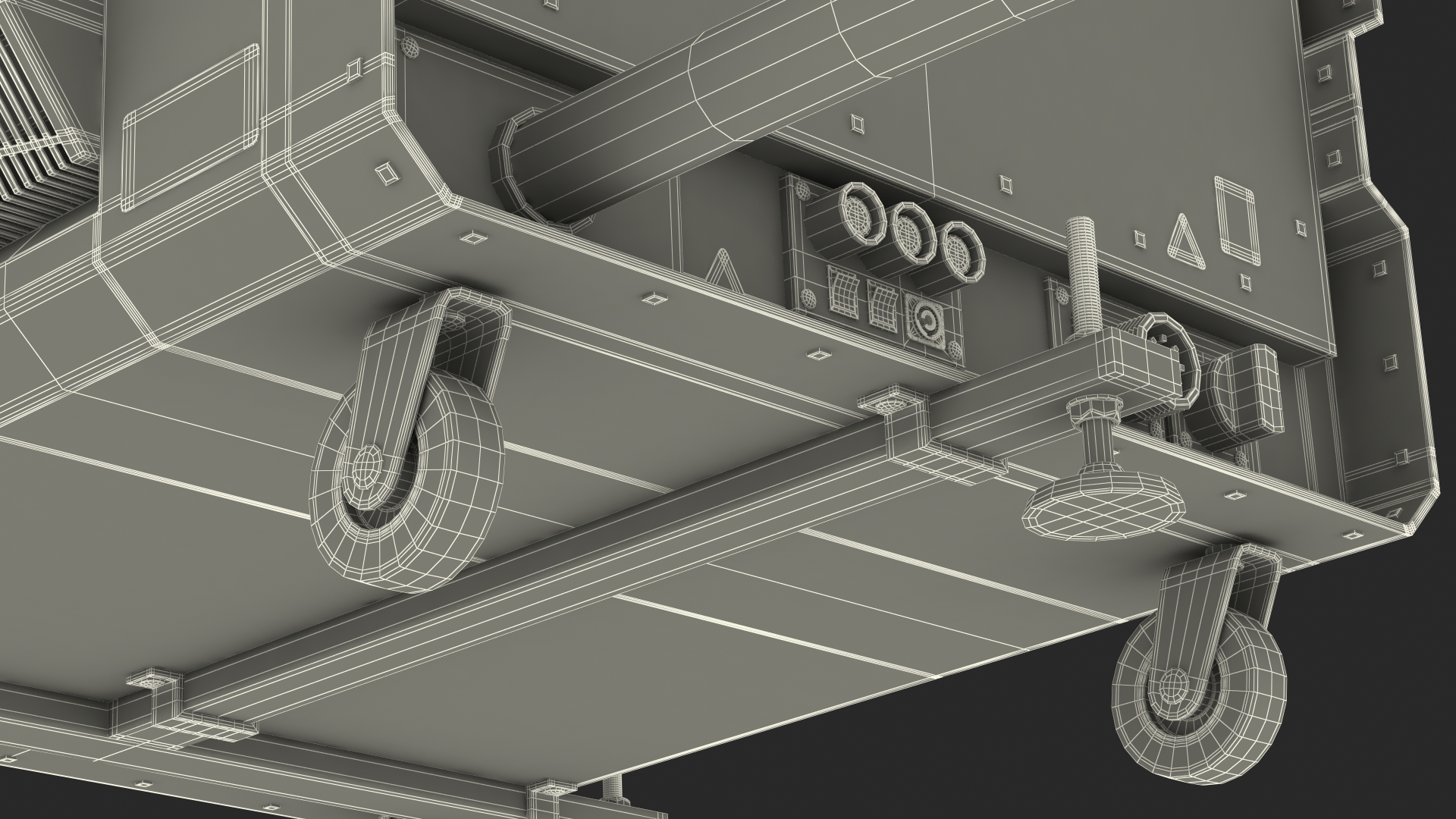 Airport Ceilometer LIDAR Scanner Rigged 3D model