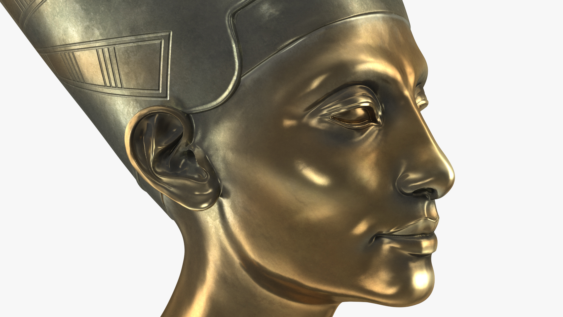 Bronze Bust of Nefertiti 3D model