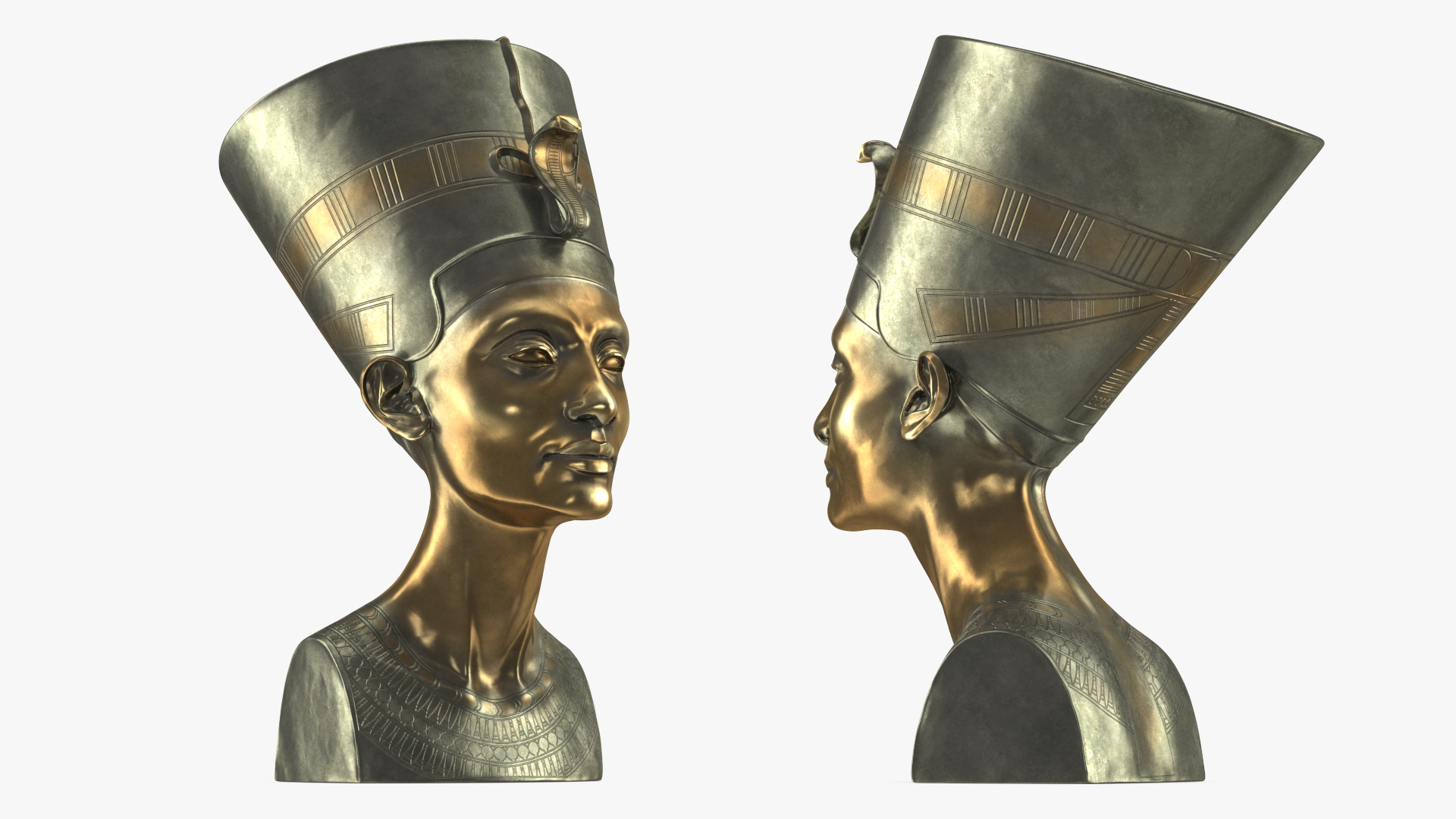 Bronze Bust of Nefertiti 3D model