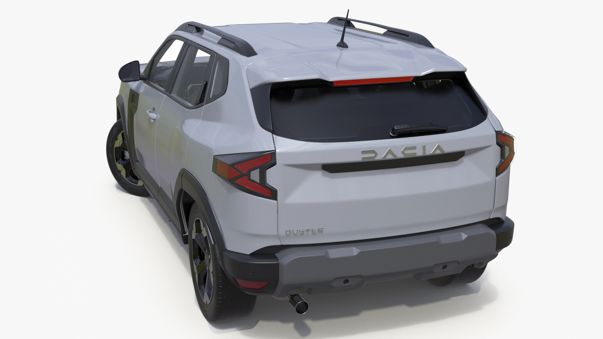 3D model Dacia Duster 2024 Crossover White Rigged