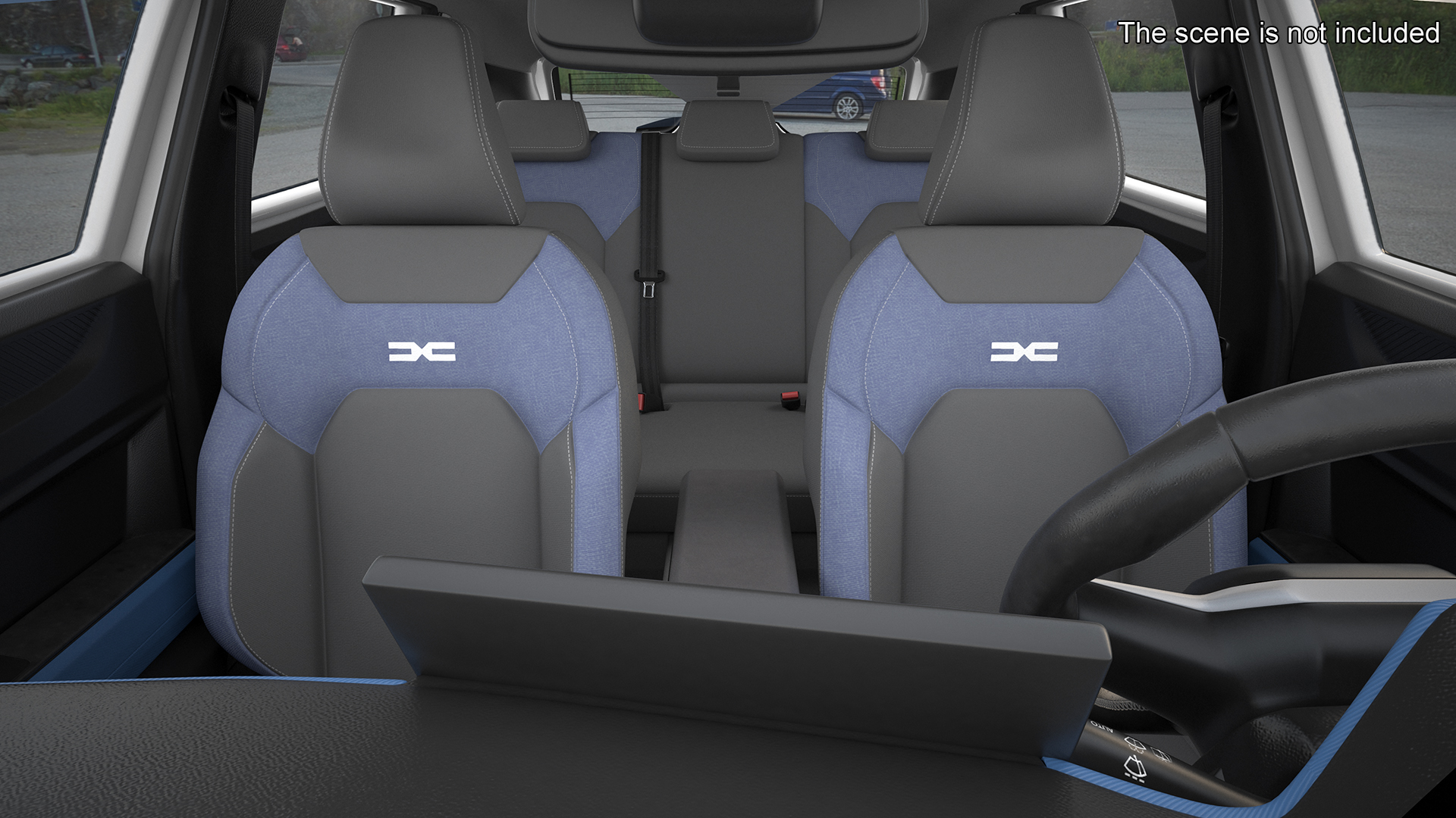 3D model Dacia Duster 2024 Crossover White Rigged