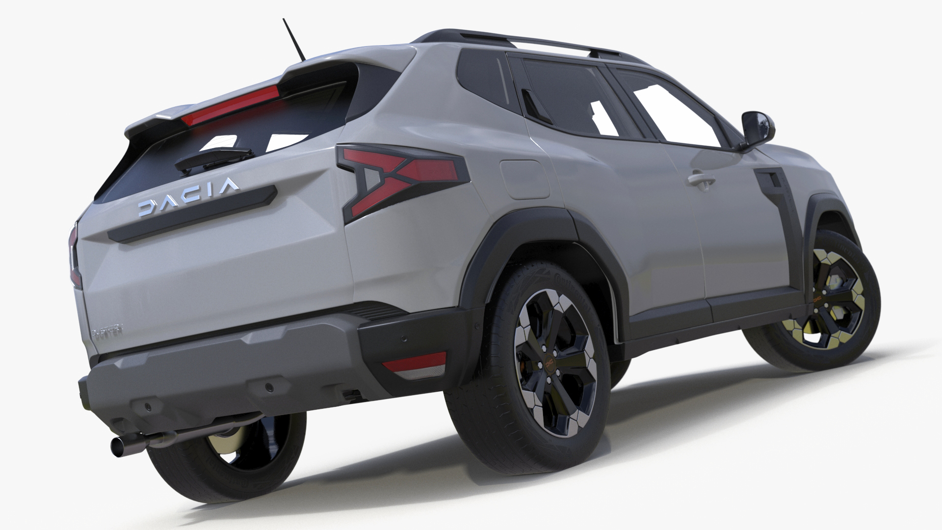 3D model Dacia Duster 2024 Crossover White Rigged