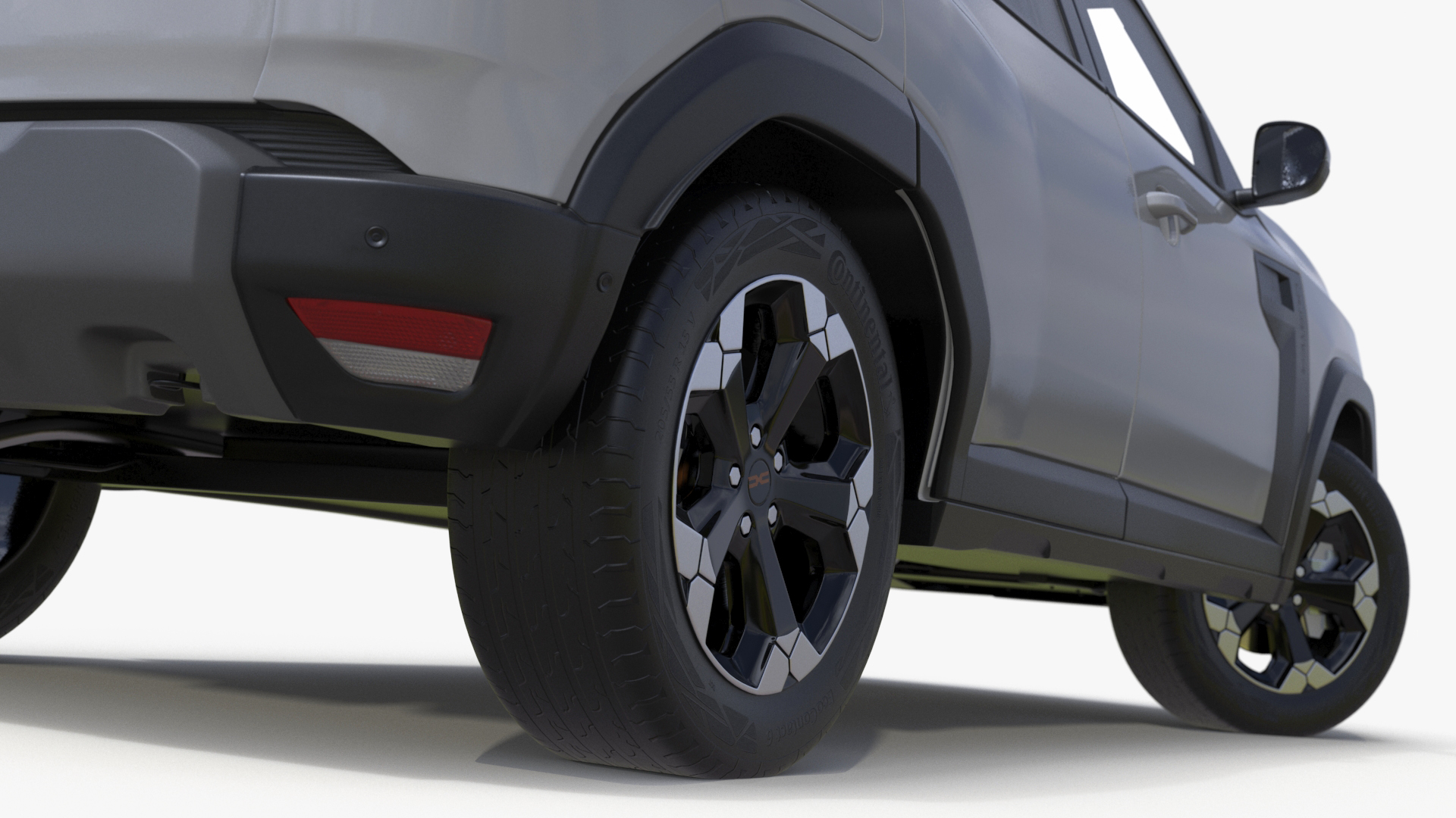 3D model Dacia Duster 2024 Crossover White Rigged