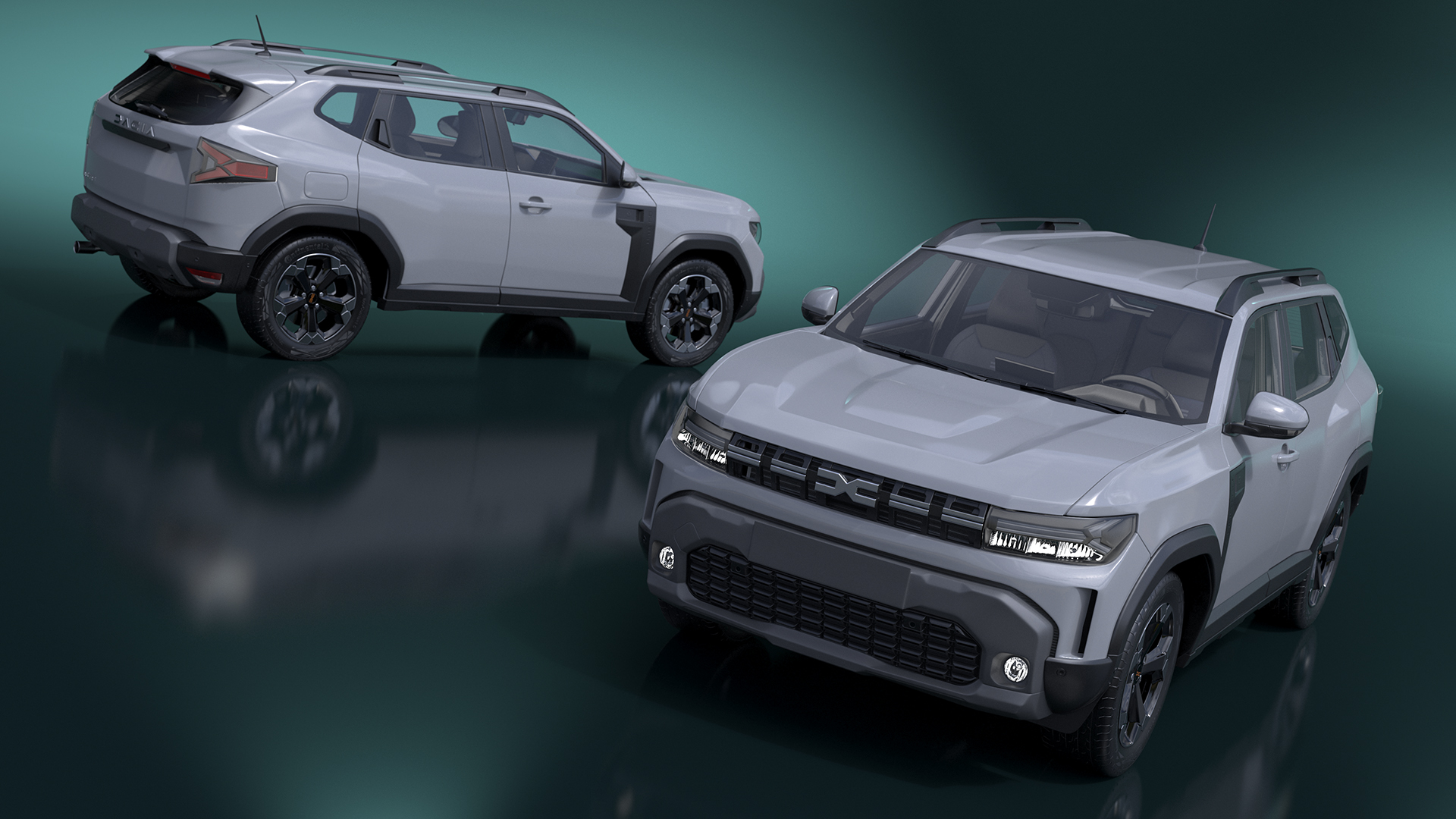 3D model Dacia Duster 2024 Crossover White Rigged