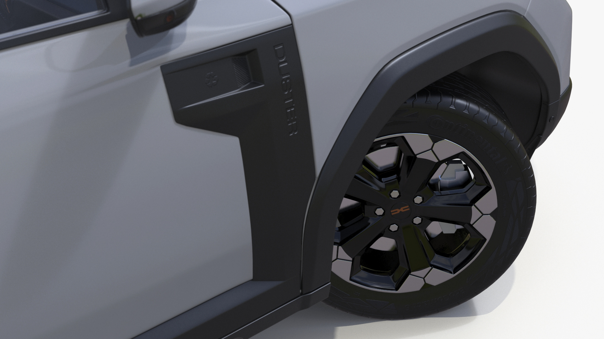 3D model Dacia Duster 2024 Crossover White Rigged