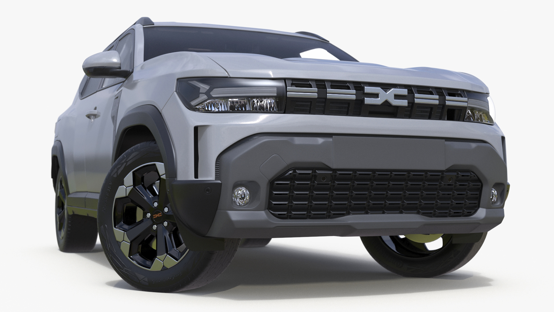 3D model Dacia Duster 2024 Crossover White Rigged
